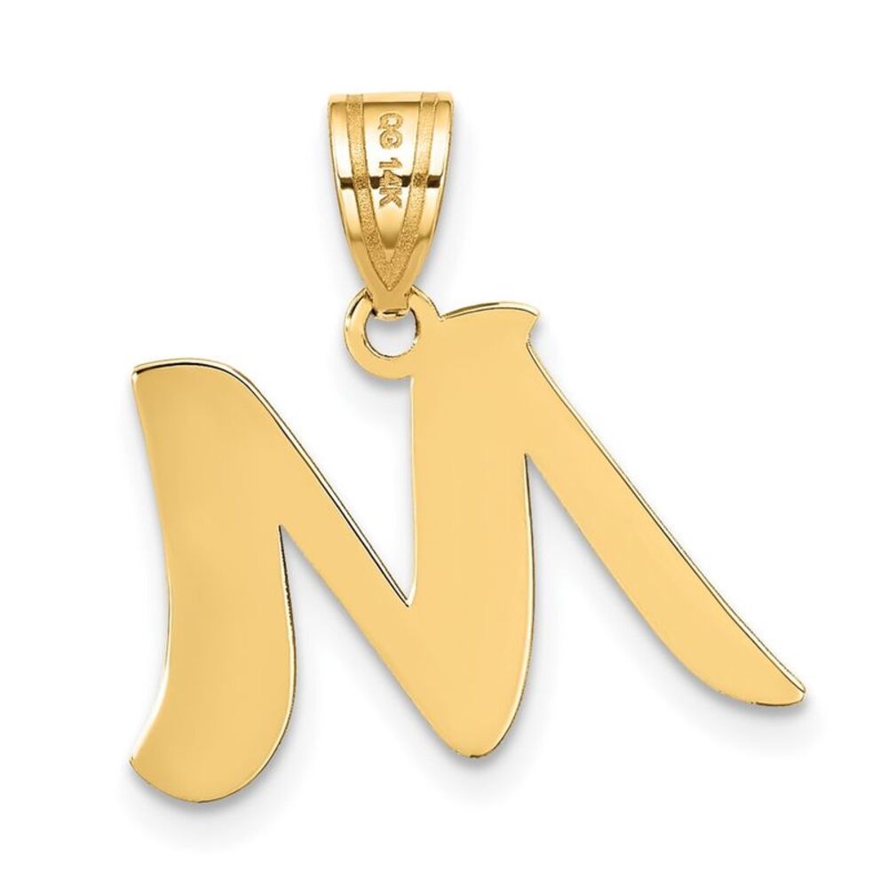 Kazi Luxury 14k Yellow Gold Polished Script Lette… - image 3
